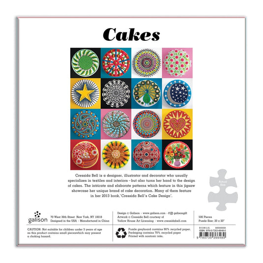 Cakes 500 Piece Jigsaw Puzzle by Galison - 5