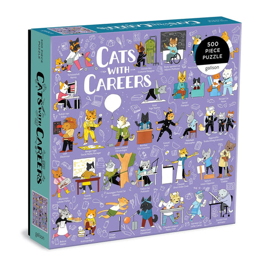 Cats with Careers 500 Piece Jigsaw Puzzle by Galison