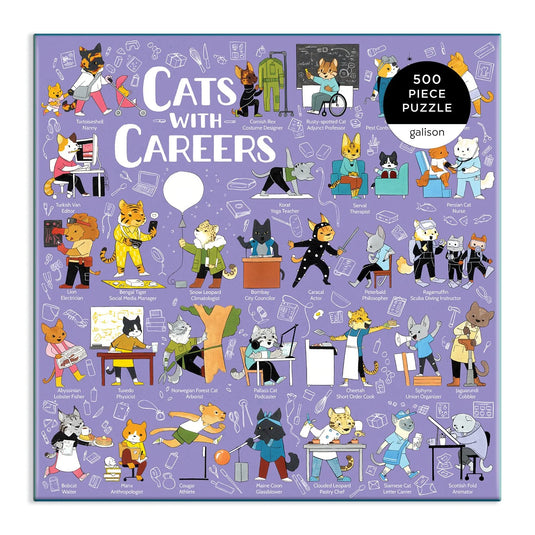 Cats with Careers 500 Piece Jigsaw Puzzle by Galison