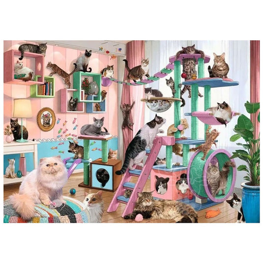 Cat Tree Heaven 1000 Piece Jigsaw Puzzle by Ravensburger