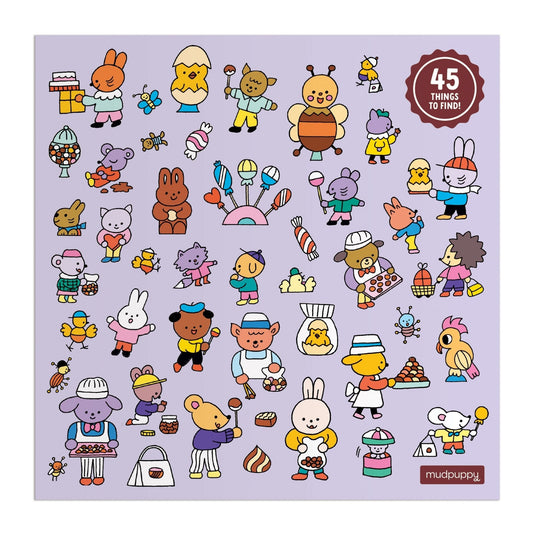 Chocolate Shop 500 Piece Search and Find Family Puzzle by Galison - 2