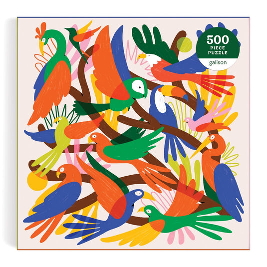 Chromatic Birds 500 Piece Jigsaw Puzzle by Galison - 2