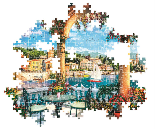 Balcony View Of Lake Como 1000 Piece Jigsaw Puzzle by Clementoni Puzzles - 3