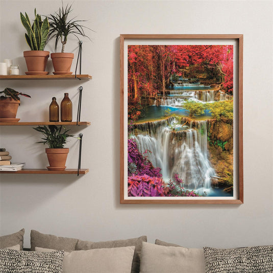 Colourful Thai Falls 1000 Piece Jigsaw Puzzle by Clementoni Puzzles - 4