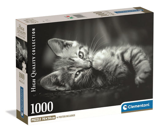 Kitty 1000 Piece Jigsaw Puzzle by Clementoni Puzzles - 1