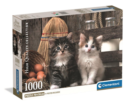 Lovely Kittens 1000 Piece Jigsaw Puzzle by Clementoni Puzzles - 1