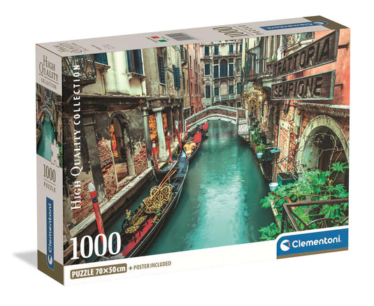 Venice Canal 1000 Piece Jigsaw Puzzle by Clementoni Puzzles - 1