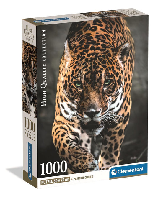 Walk Of The Jaguar 1000 Piece Jigsaw Puzzle by Clementoni Puzzles - 1