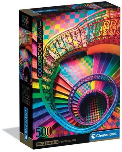 Colorboom: Stairs 500 Piece Jigsaw Puzzle by Clementoni Puzzles - 1