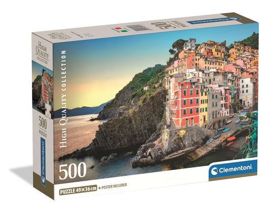 Riomaggiore Coast 500 Piece Jigsaw Puzzle by Clementoni Puzzles - 1