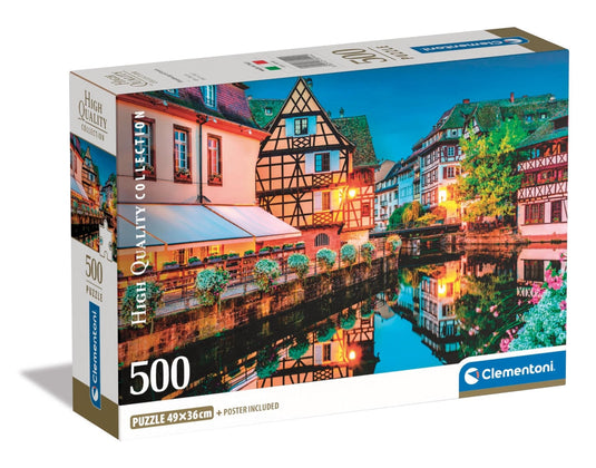 Strasbourg Old Town 500 Piece Jigsaw Puzzle by Clementoni Puzzles - 1