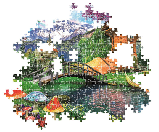 The Old Shoe House 500 Piece Jigsaw Puzzle by Clementoni Puzzles - 3