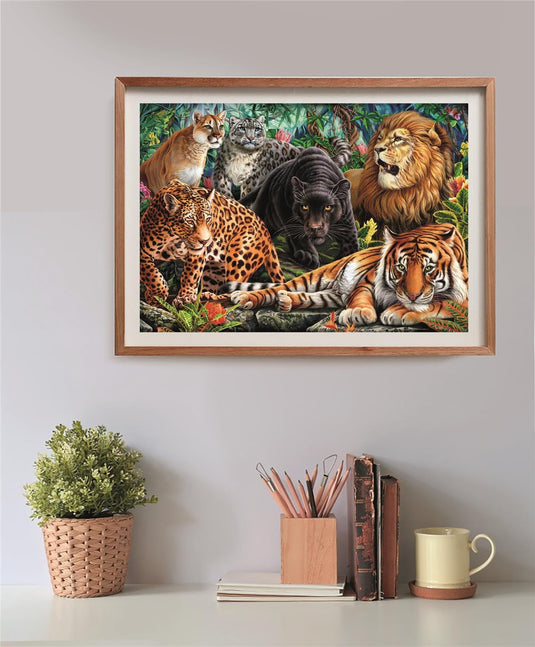 Wild Cats 500 Piece Jigsaw Puzzle by Clementoni Puzzles - 4