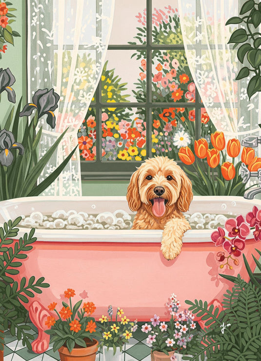 Bloom and Bubbles 500 Piece Jigsaw Puzzle by Cobble Hill - 1