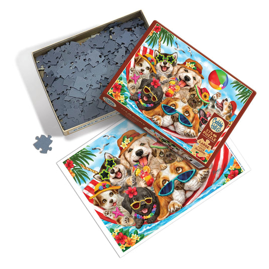 Hammock Party 275 Piece Jigsaw Puzzle by Cobble Hill - 4