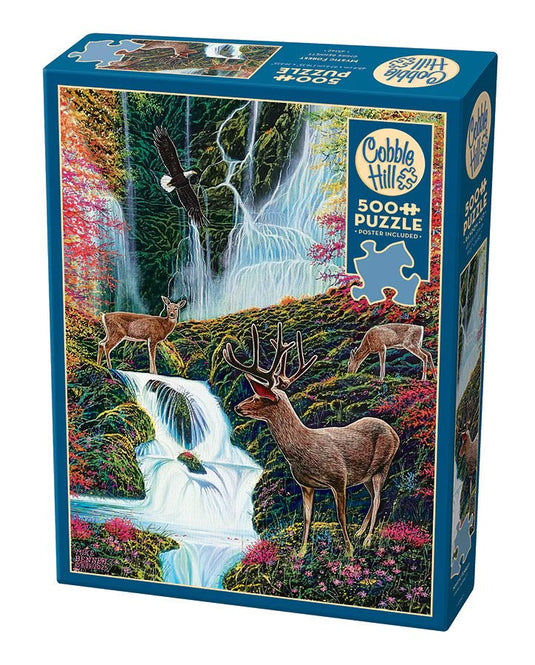 Mystic Forest 500 Piece Jigsaw Puzzle by Cobble Hill - 1