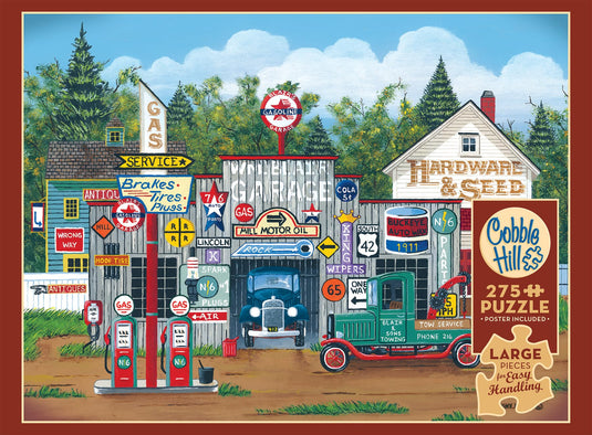 The Ol' Roadside Garage 275 Piece Jigsaw Puzzle by Cobble Hill - 4