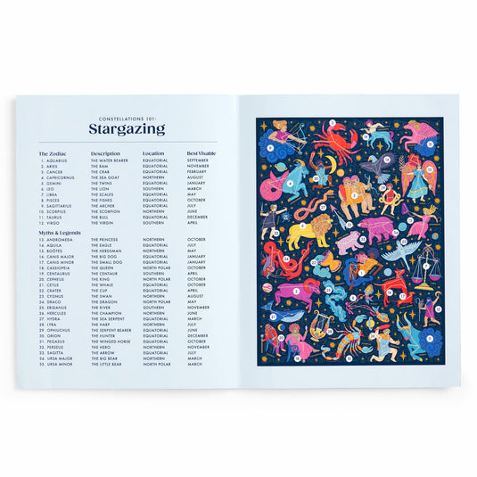 Constellations 101: Stargazing 500 Piece Jigsaw Puzzle by Galison - 4