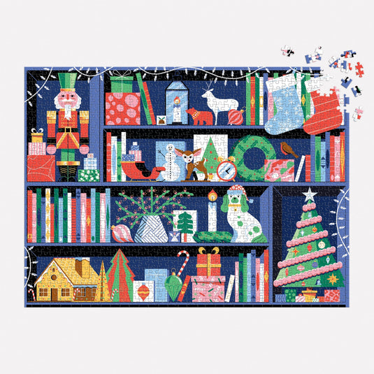 Deck the Shelves 1000 Piece Jigsaw Puzzle by Galison - 4
