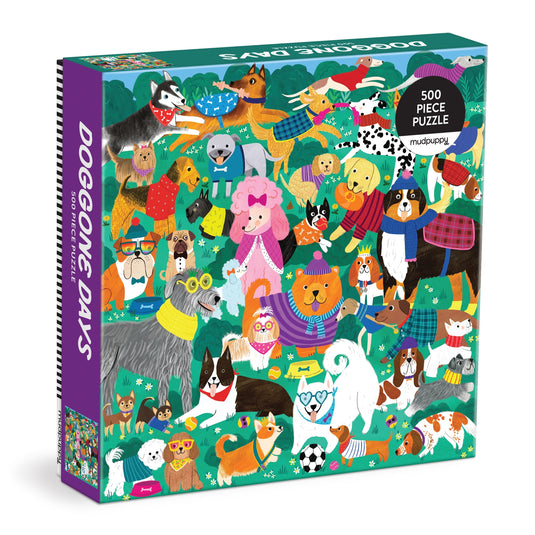 Doggone Days 500 Piece Jigsaw Puzzle by Galison - 1