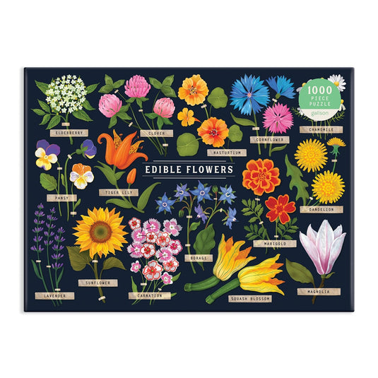 Edible Flowers 1000 Piece Jigsaw Puzzle by Galison - 2