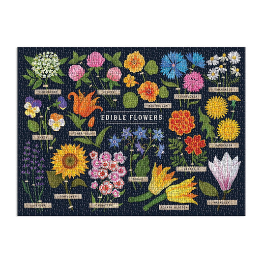 Edible Flowers 1000 Piece Jigsaw Puzzle by Galison - 3