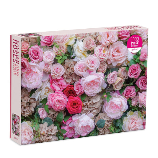 English Roses 1000 Piece Jigsaw Puzzle by Galison - 1