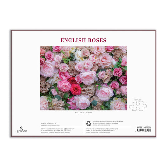 English Roses 1000 Piece Jigsaw Puzzle by Galison - 5