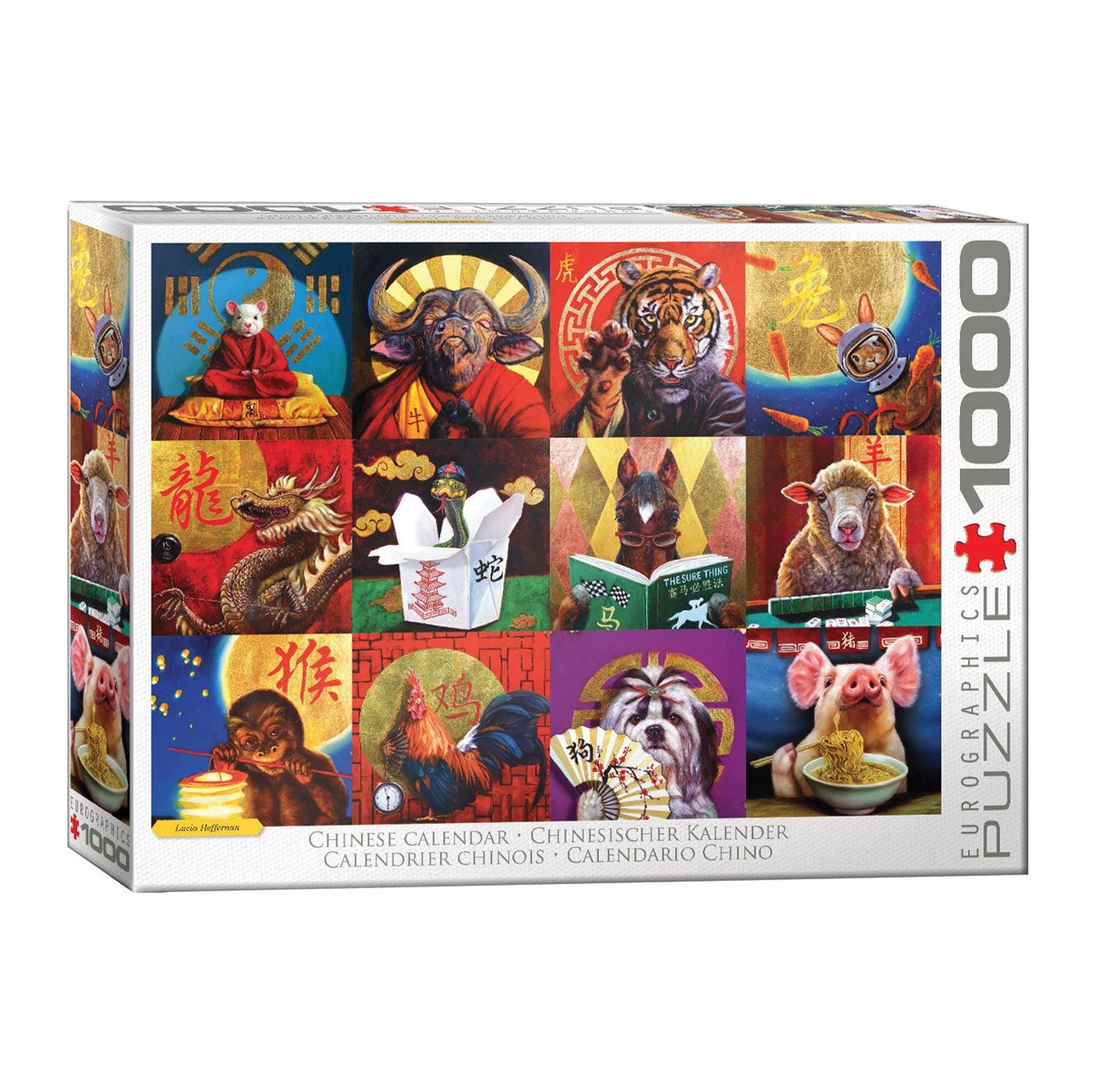 Chinese Calendar 1000 Piece Jigsaw Puzzle by Eurographics