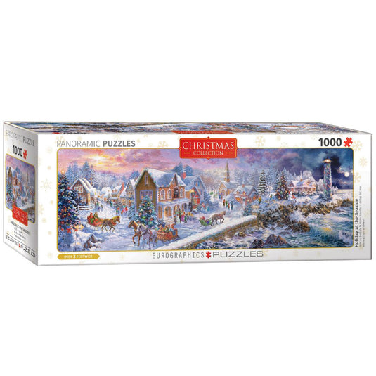 Holiday at the Seaside 1000 Piece Jigsaw Puzzle by Eurographics - 1