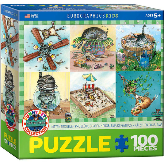 Kitten Trouble (Special Offer) 100 Piece Jigsaw Puzzle by Eurographics - 1