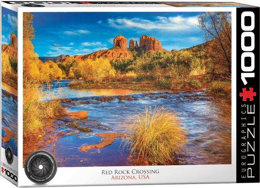 Red Rock Crossing 1000 Piece Jigsaw Puzzle by Eurographics - 1