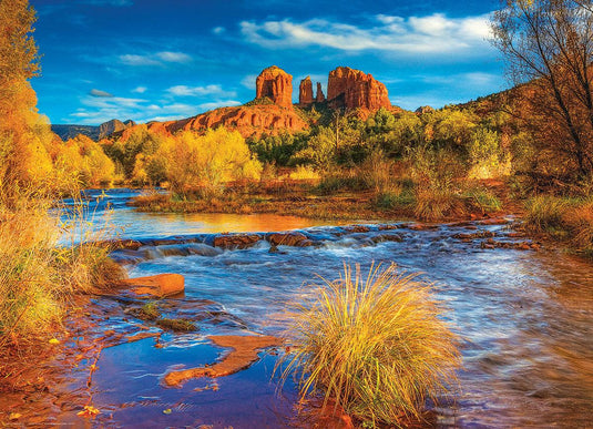 Red Rock Crossing 1000 Piece Jigsaw Puzzle by Eurographics - 2