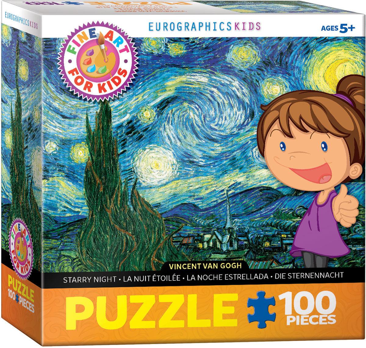Starry Night by Van Gogh 100 Piece Jigsaw Puzzle by Eurographics