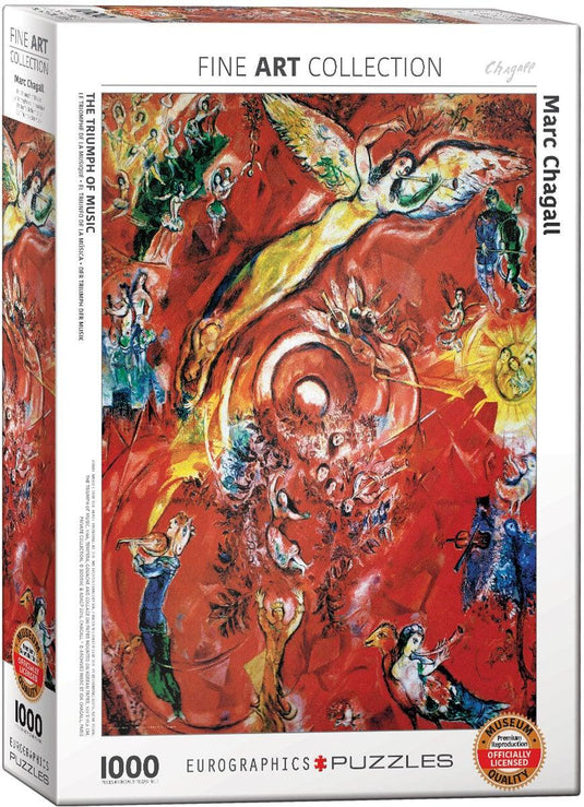 Triumph of Music by Chagall 1000 Piece Jigsaw Puzzle by Eurographics - 1