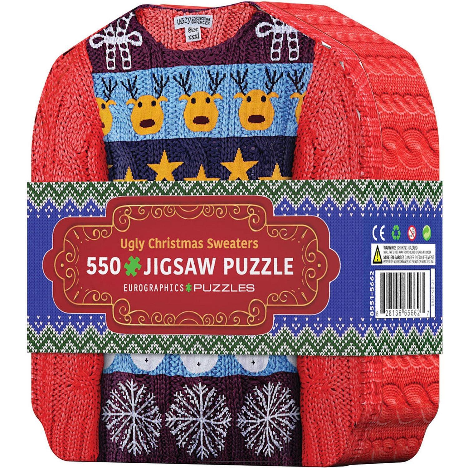 Ugly Christmas Sweaters Tin 550 Piece Jigsaw Puzzle by Eurographics