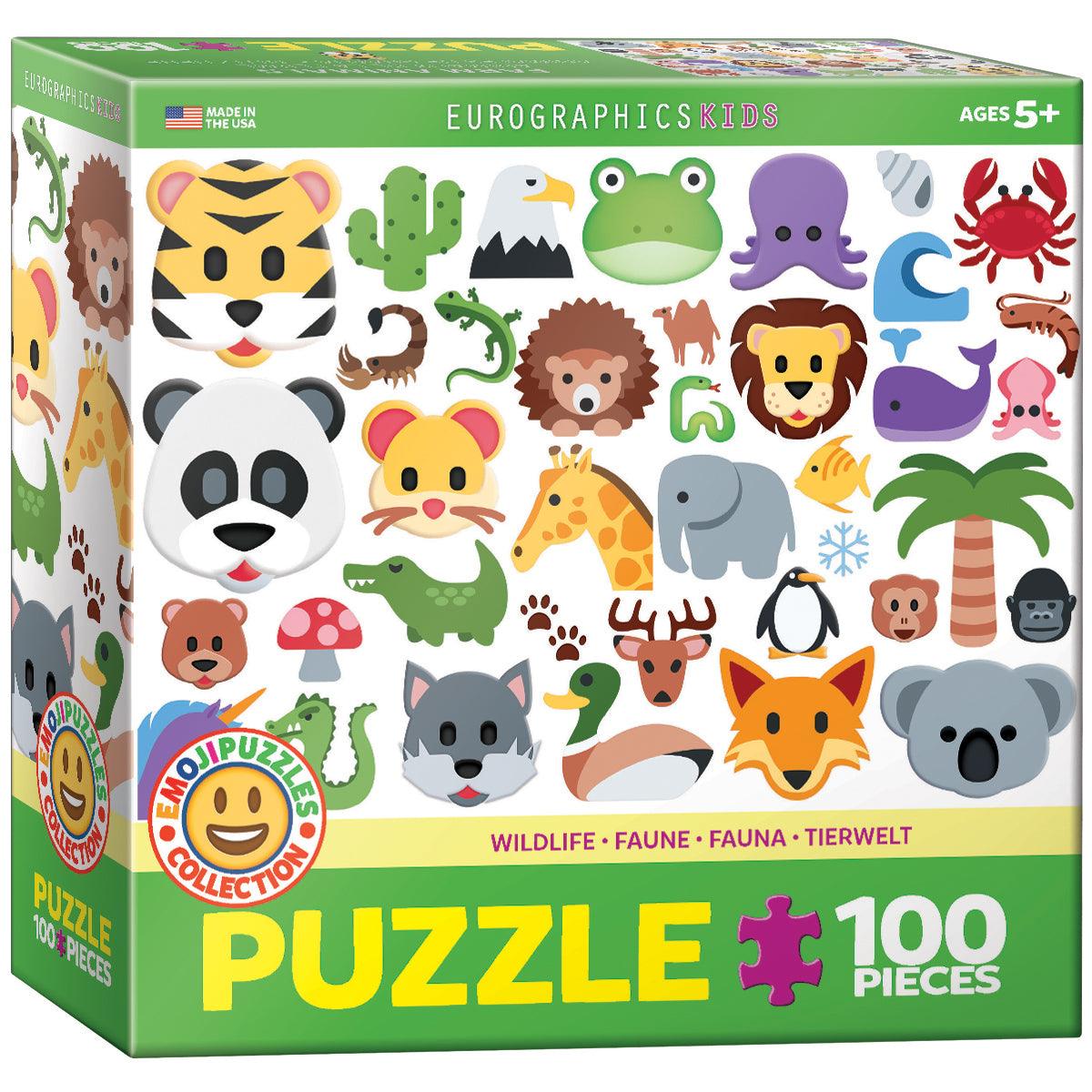 Wildlife - Emojis 100 Piece Jigsaw Puzzle by Eurographics