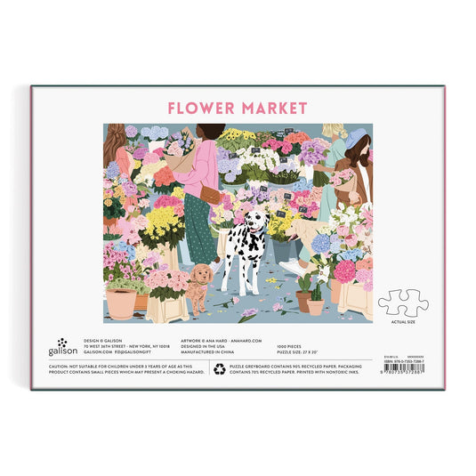 Flower Market 1000 Piece Jigsaw Puzzle by Galison - 3