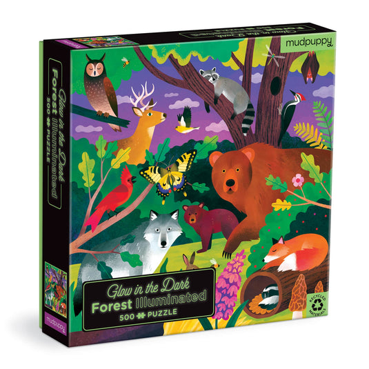 Forest Illuminated 500 Piece Glow in the Dark Puzzle by Galison - 1
