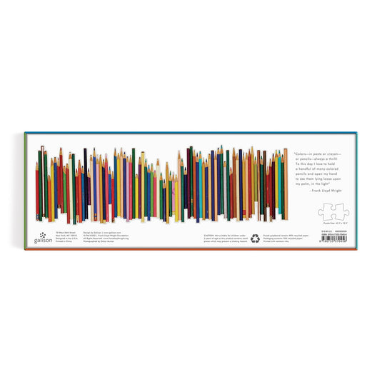 Colored Pencils Shaped 1000 Piece Shaped Jigsaw Puzzle by Galison - 6