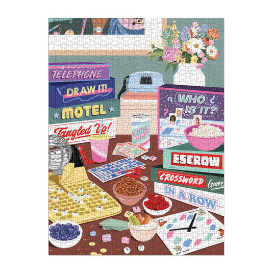 Game Night 1000 Piece Jigsaw Puzzle by Galison - 3