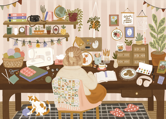 Grandma Hobbies 1000 Piece Puzzle by Villager Puzzles