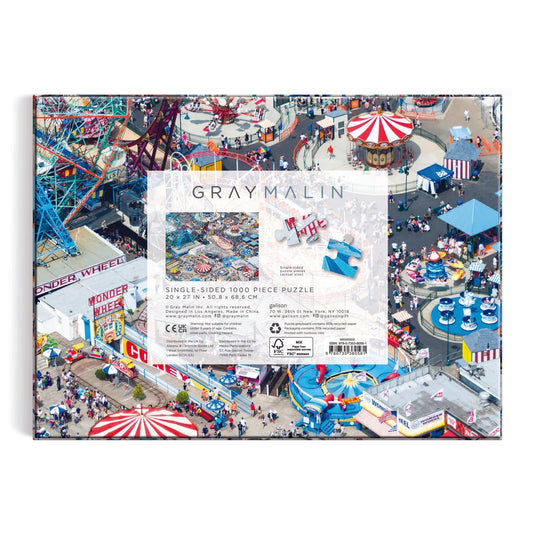 Coney Island 1000 Piece Jigsaw Puzzle by Galison - 6