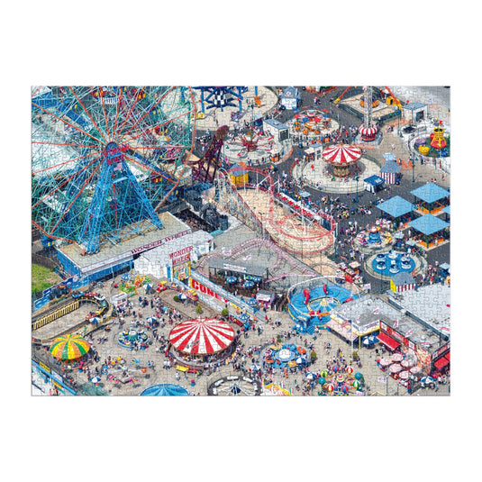 Coney Island 1000 Piece Jigsaw Puzzle by Galison - 3