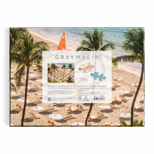 The Beach Club 1000 Piece Jigsaw Puzzle by Galison - 4