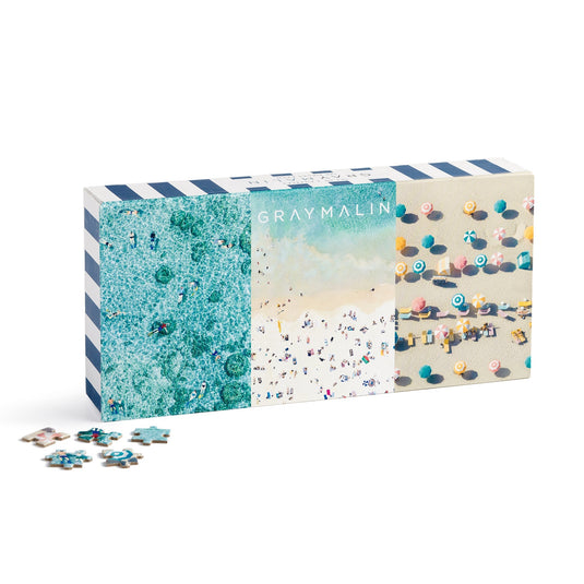 The Beachside Puzzle Set 3x 120 Piece Jigsaw Puzzles by Galison - 7