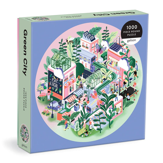 Green City 1000 Piece Jigsaw Puzzle by Galison - 1