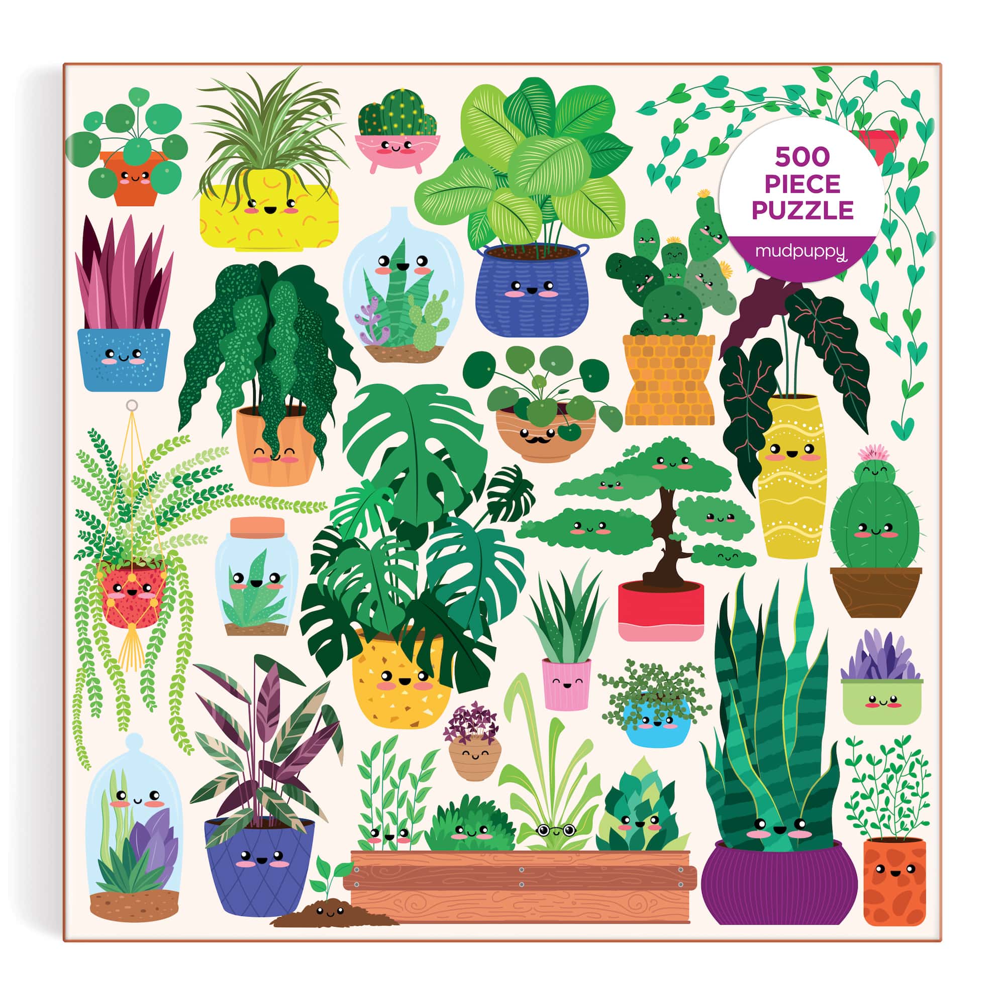 Happy Plants 500 Piece Family Puzzle by Galison