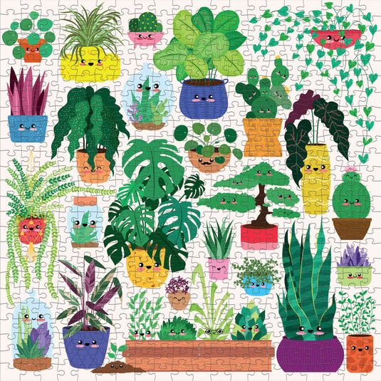 Happy Plants 500 Piece Family Puzzle by Galison - 3