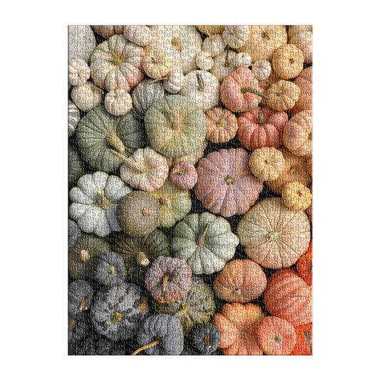 Heirloom Pumpkins 1000 Piece Jigsaw Puzzle by Galison - 3